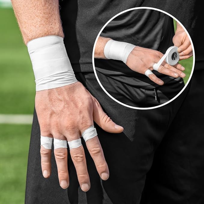FORZA Premium Zinc Oxide Athletic Tape – 100% Cotton, Sweat & Water Resistant – Multipack Options – Support Tape for Sports, Rehabilitation & Joint Stability