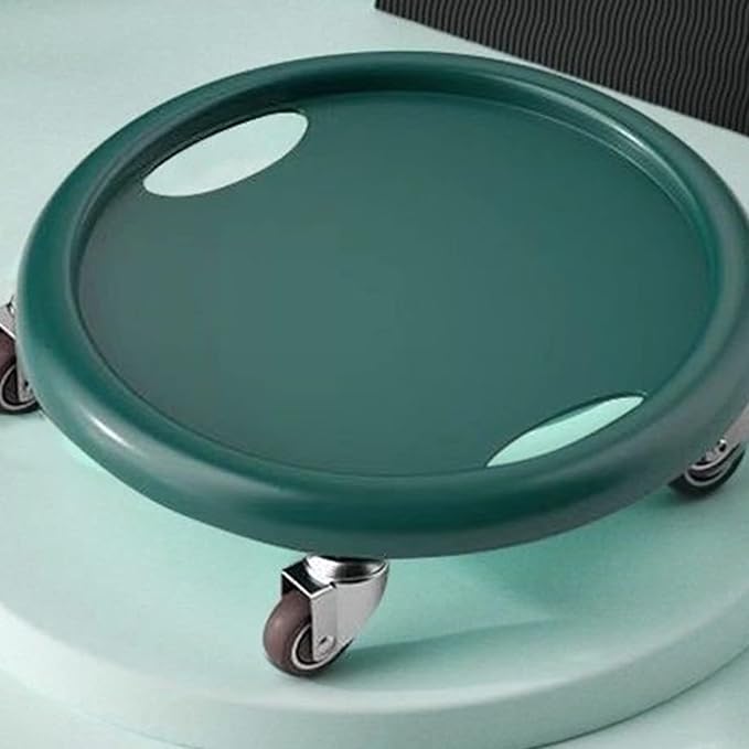 Core Slider Abdominal Training Tool Workout Sliding Disc Ab Slider with 4 Rollers Portable Exercise Equipment for Home Gym Fitness Training Dark Green