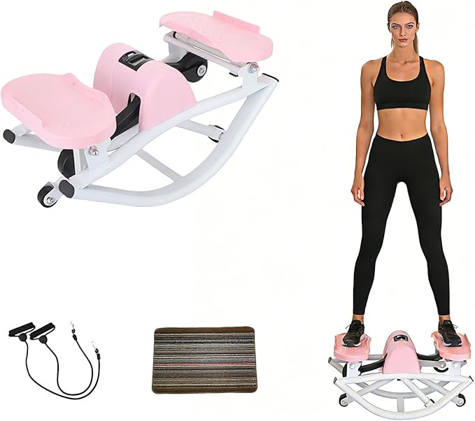The rock stepper,rock stepper side to side,Machine for Home Exercise 15 Minutes for Quick Fat Burning and Body Shaping，Suitable for Home, Apartment, and Dormitory Use