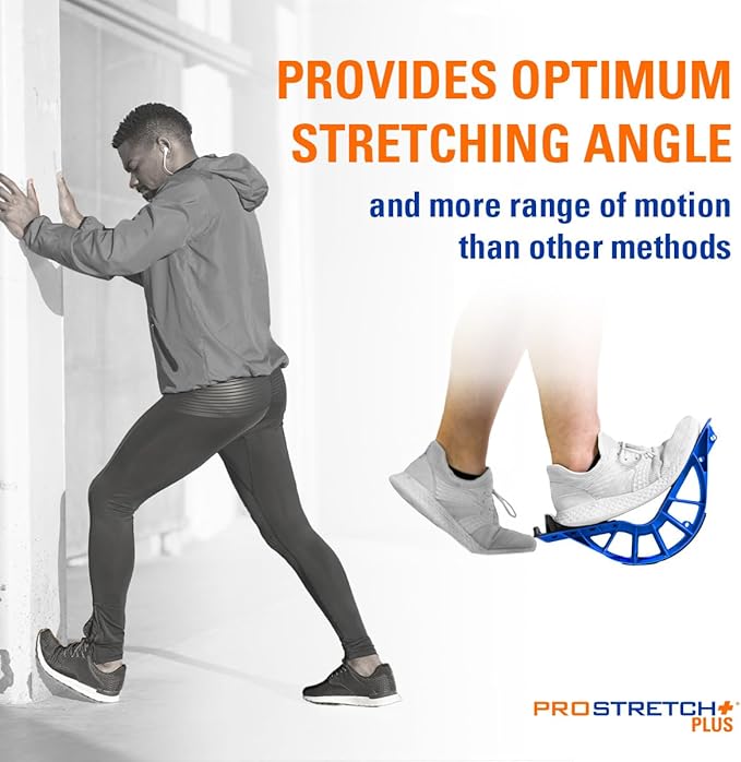 ProStretch Plus Customizable/Adjustable Calf Stretcher and Foot Rocker for Plantar Fasciitis, Achilles Tendonitis, and Tight Calves