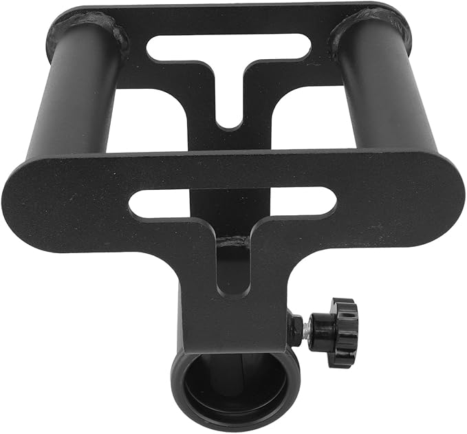 T Bar Row Platform with V Bar Landmine Handle Attachment, Iron Barbell Rowing Accessory for Home Gym, Compact Portable Strength Training Equipment for Upper Body Workouts