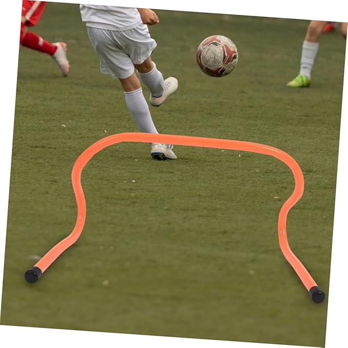 Happyyami Agility Hurdle Set 4 Pack Soccer Training Hurdles Durable PVC for Boys and Girls Football Basketball Training
