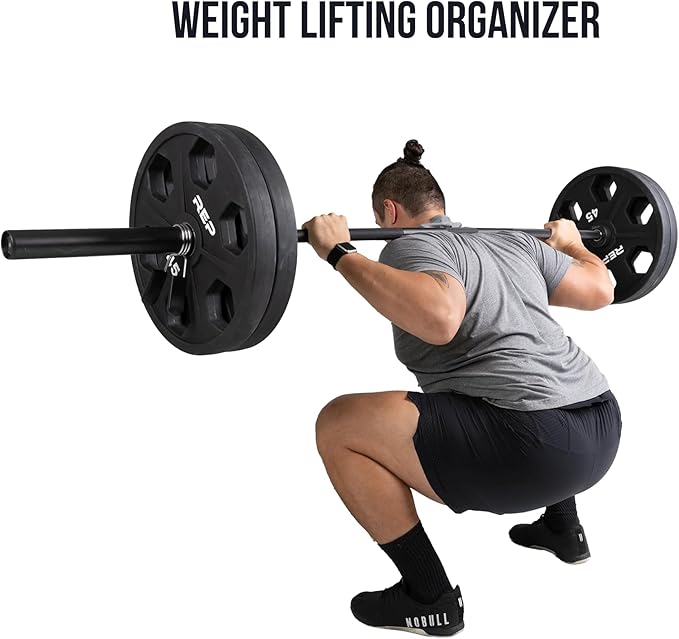 Rep Fitness Gun Rack Barbell Storage - Olympic Bar Storage, 3 Bar or 8 Bar Options