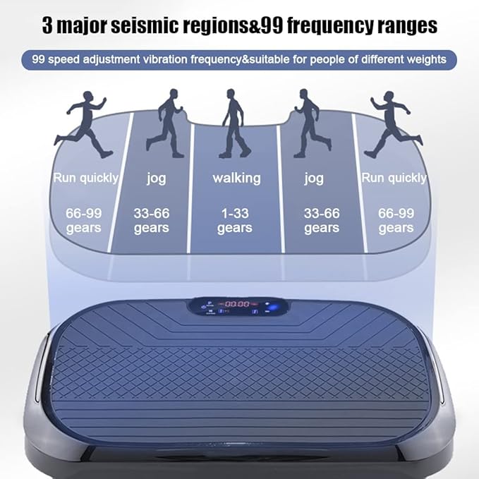 Fitness Vibration Plate Exercise Equipment Whole Body Shape Exercise Machine Vibration Platform Fit Massage Workout Trainer,Max User Weight 330lbs