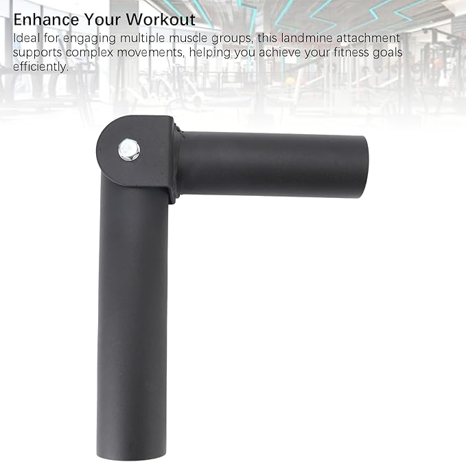 25mm T Bar Row Landmine Attachment, 360 Degree Rotating Steel Post Insert Home Gym Strength Training Equipment for Home Gym (Inner Diameter: 50mm/1.96in)