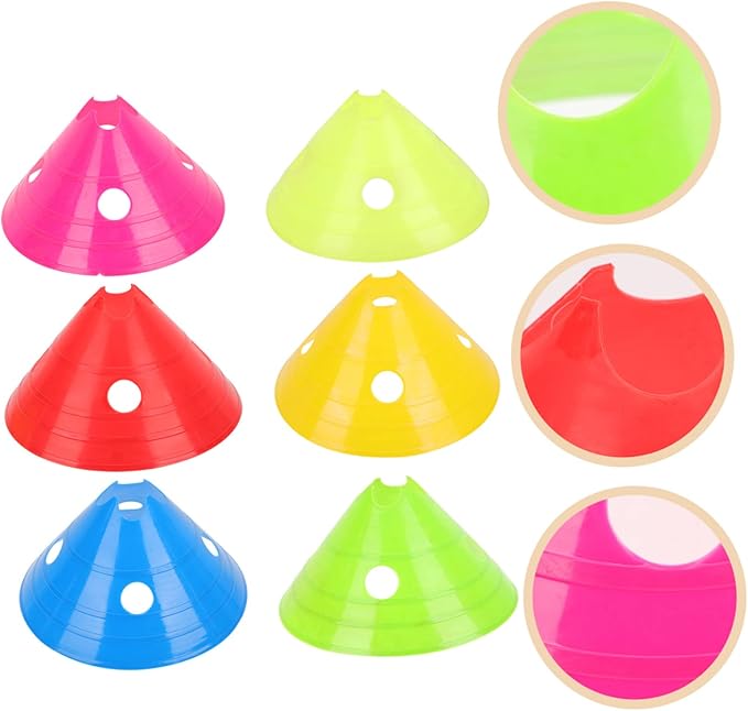 6pcs Football Training Hurdles Plastic Flexibility Agility Racks for Outdoor Sports for Boys and Girls and Athletes Coordination and Speed Training
