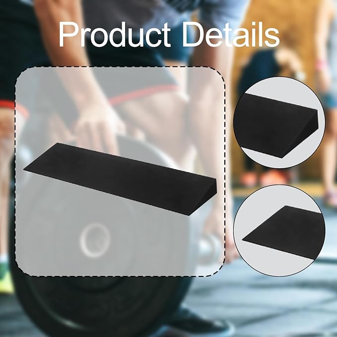 Colaxi Squat Wedge for Men & Women, Squat Wedge Incline Block, EVA Foam Slant Board for Calf Stretching, Elevated Squat Riser Block for Yoga/Pushup/Stretch/Strength/Pilates/Plank/Physical Therapy