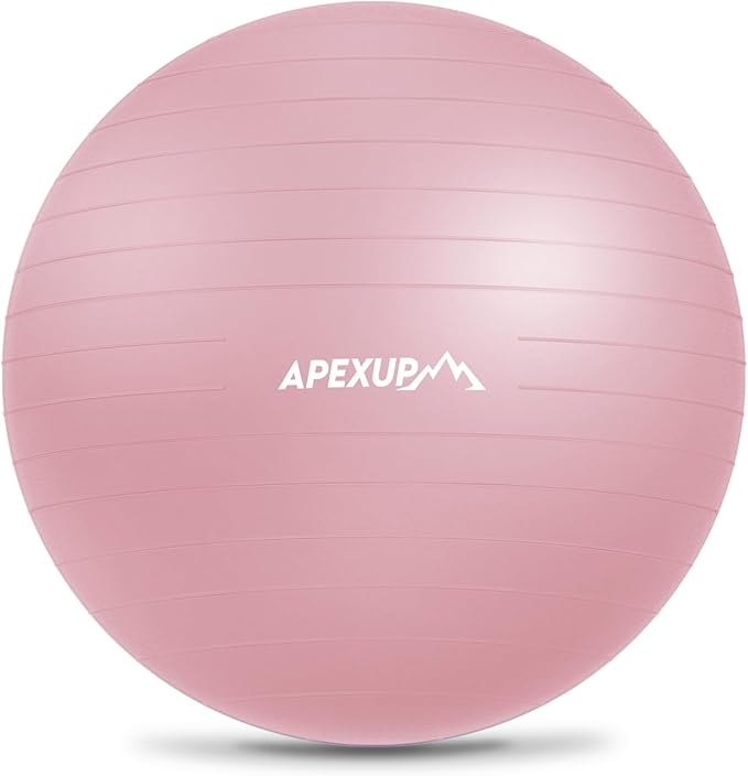 APEXUP Yoga Ball Exercise Ball Anti Slip Heavy Duty for Fitness, Balance & Core Workout