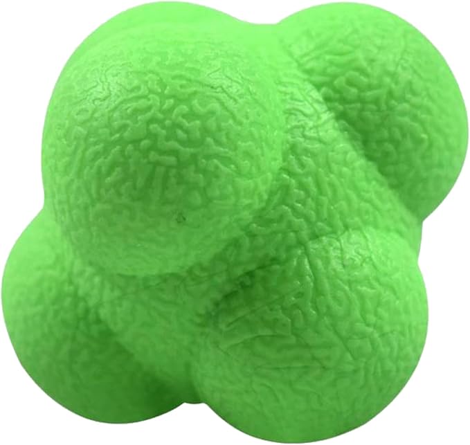 AIRLAXER Reaction Ball,Reflex Ball for Hand Eye Coordination Training,2.83 inch,Pack of 3-Blue,Yellow,Green.