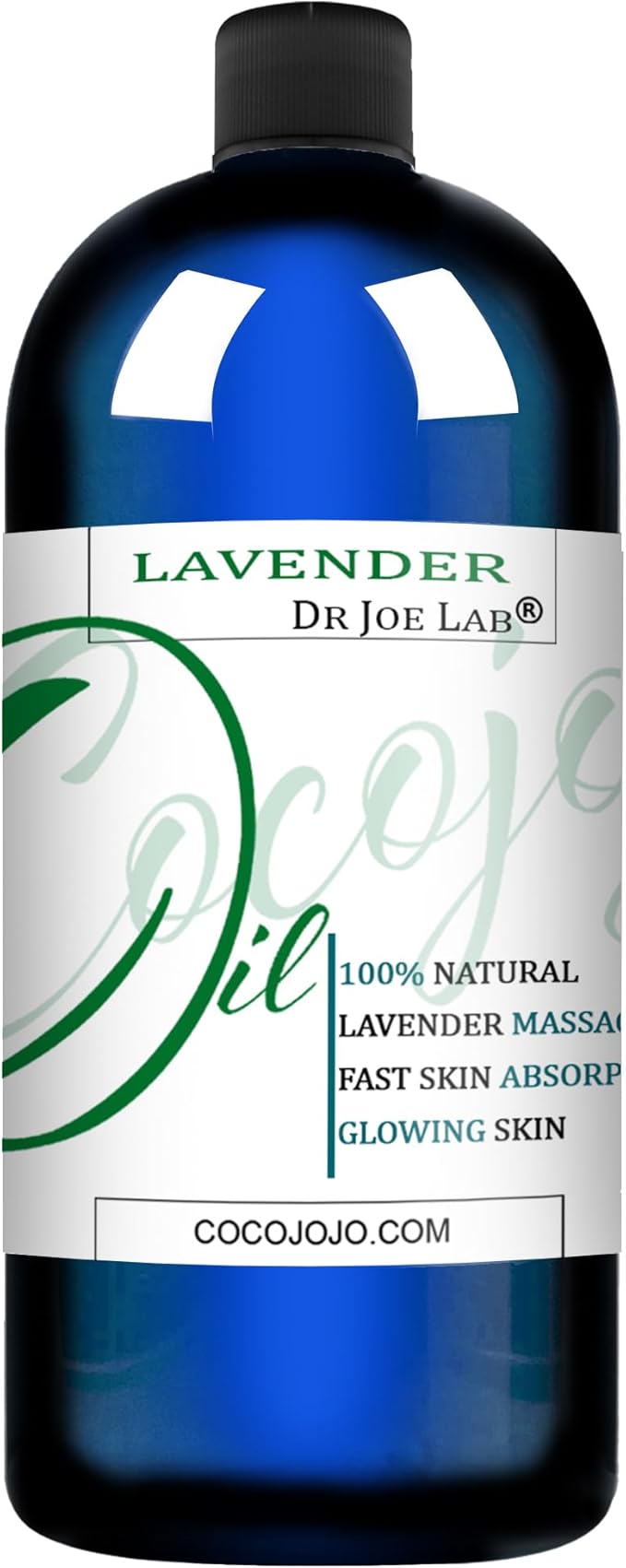Pure Lavender Essential Oil Massage Oil for Deep Tissue Massage Therapy Blended with Jojoba Oil and Other Rich Oils and Natural Bulk Lavender Massage Oil - 32 Ounces - Cocojojo