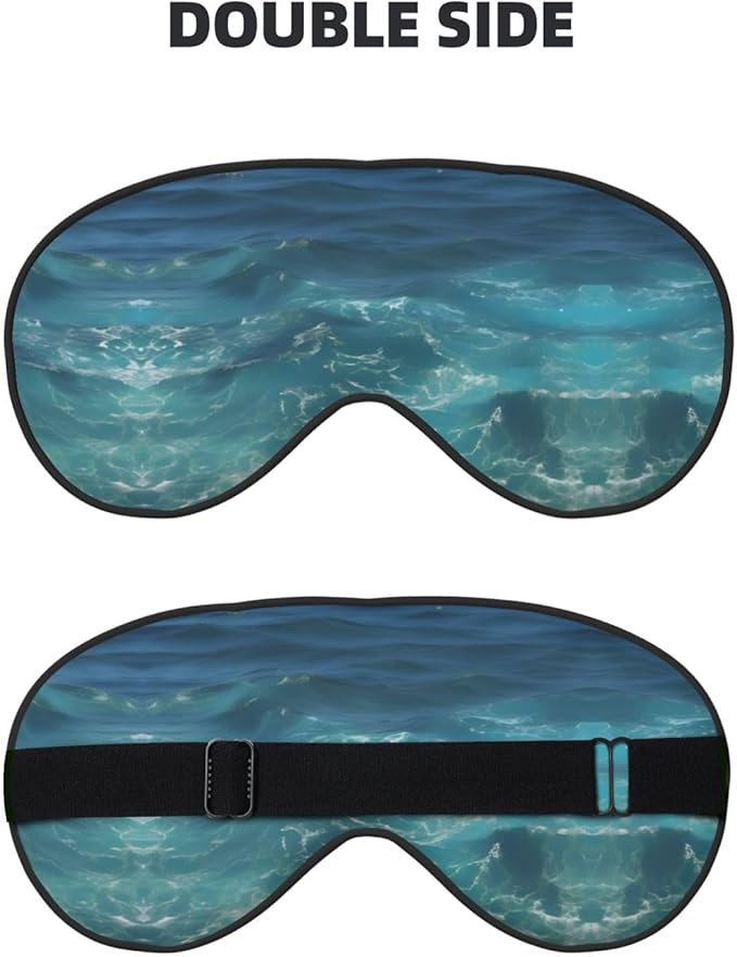 The deep Ocean Head-Mounted Double-Sided Light-Blocking Sleeping Eye mask to Protect Eyes and Relieve Eye Fatigue
