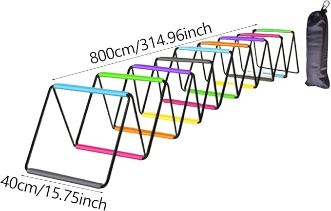 Agility Ladder Jumping Hurdles for Men Women and Kids Flexible Football Footwork Ladders Speed Ladder for Outdoor Sports