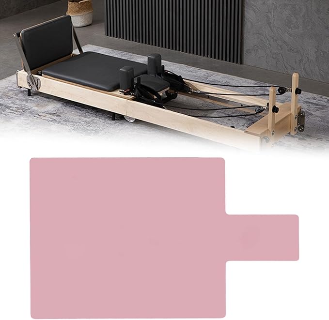 Pilates Reformer Mat,Mini Travel Yoga Mat, Accessory, Easy to Wash, Portable, Exercise Fitness Gym Pad Anti Slip for Women, 99.6x60x0.6cm Pink