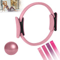 Home Pilates Kit for Women， Pilates Essentials Kit for Women，Pilates Equipment，14 Inch Fitness Circle, 9 Inch Yoga Ball 5 Resistance Bands for Beginners Home Workouts