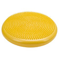 CanDo Inflatable Balance Disc for Balance Training, Proprioception, Strengthening Lower Extremities, Posture, Back Pain, Stress Relief, Restlessness and Anxiety. Yellow, 14” Diameter
