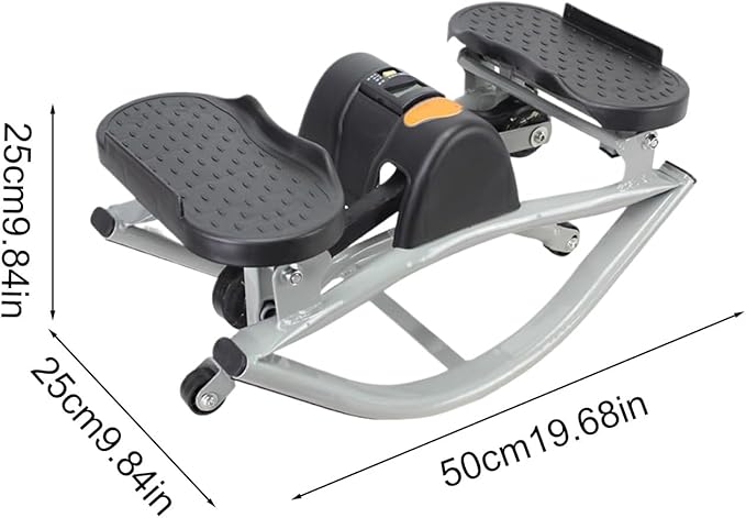 Rock Stepper, Rock Lateral Stepper Side to Side, Low Impacts Fitness Rocking Steppers Machine, Portable Compact Step Rocker Exercise Machine Home Workout Fitness, for Leg Core Glutes Training