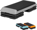 Adjustable Workout Aerobic Stepper, Exercise Step Platform Trainer with 4 Risers,Non-Slip Surface for Home Gym Workout Training