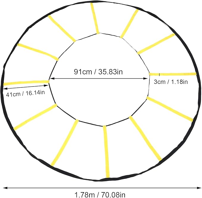 Agilitys Trainer, Circle Speed and Agilitys Ladder for High Intensity Reactive Footwork Drills and Skills, A Circular Piece of Training Equipment That Changes The Way Move