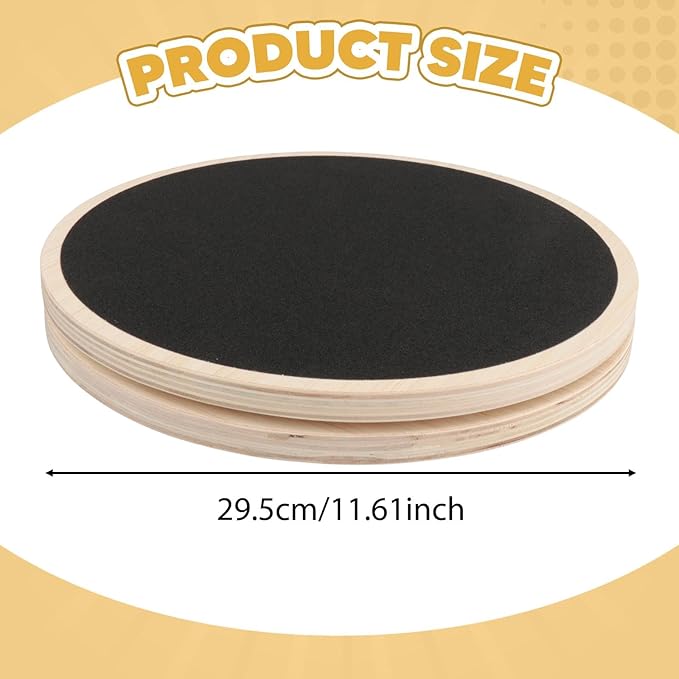 Colaxi Waist Twist Board Ab Twist Board Core Training Fitness Tool Wood for Home Gym Sturdy for Exercise for Strengthening Abdominal
