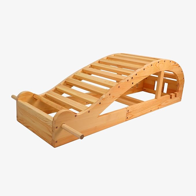 Iyengar Yoga Viparita Dandasana Bench – Wooden Back Bending Bench for Deep Stretching and Flexibility | Large Back Bender for Enhanced Support