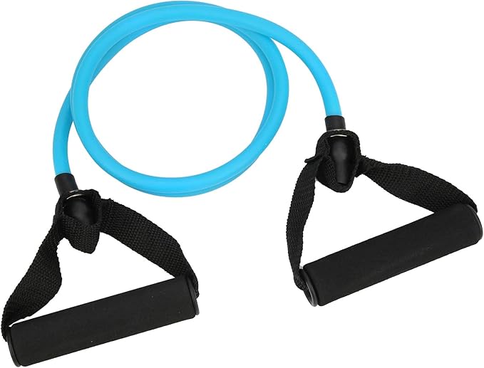 Exercise Bands for Working Out - Latex Pull Cord for Strength Training/Yoga/Pilates | Arm & Back Muscle Exercise Equipment | 150cm Flexible Activity Cord for Men & Women