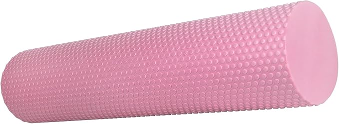 23.6″ Large Foam Roller – Solid High-Density EPP Yoga Column, 5.9″ Diameter for Full-Body Stretch & Myofascial Release, Excercise, Massage and Recovery (Pink)
