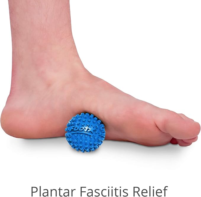 Body Back Foot Star® Massager Ball and Plantar Fasciitis Roller - Soothe Foot Stress, Discomfort, Aches, & Tightness (2-Inch, Blue)
