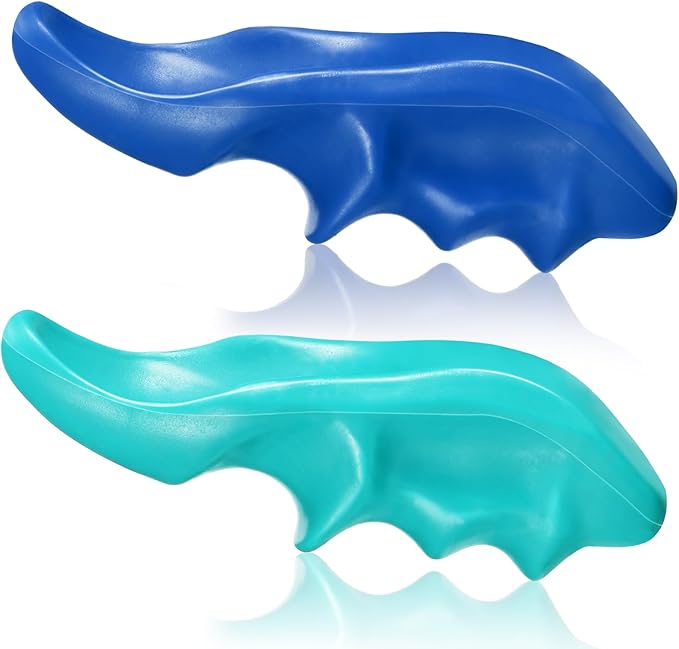 Nuanchu 2 Pcs Blue and Green Thumb Saver Massage Tool Deep Tissue Massager for Pressure Reflexology Professional Neck Shoulder Back Foot Stress Relief