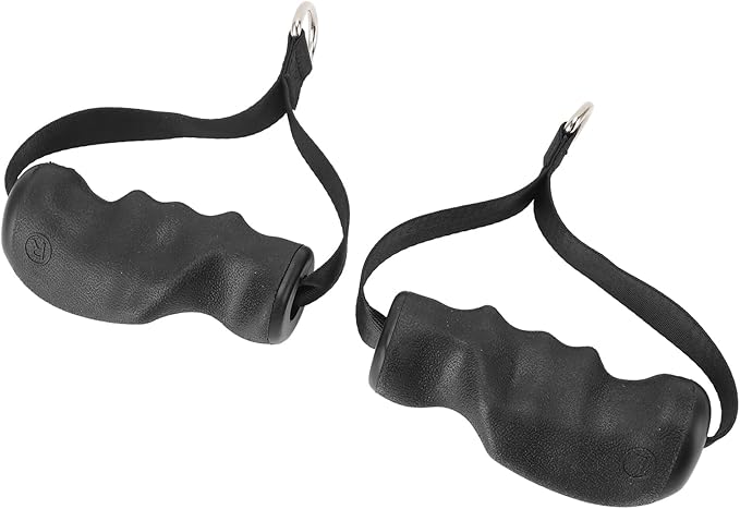 Acouto Heavy Duty Exercise Handles 2 Pcs Exercise Handles Strength Training Ergonomic Shape Antislip Fitness Equipment Gym Home Replacement Cable Machine Attachments
