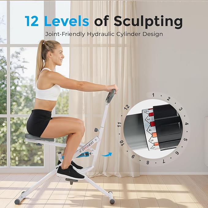 EFITMENT Rower-Ride Squat Machine, Squat Assist Rower for Glutes and Thighs, Home Exercise Trainer Full Body Workout Machine for Women
