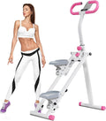 Stair Stepper for Home Gym Folding Vertical Climber Cardio Exercise Machine for Full Body Workout Machine, Adjustable Handlebar & Pedals, 300LBS Load