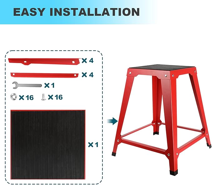18 Inch Plyometric Platforms Boxes Step Up for Exercise Fitness Jump Box Jumping Plyo Box for Home Gym Training Conditioning Strength Training Red