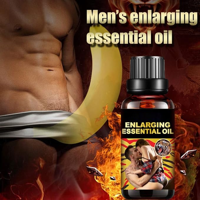 Men Massage Essential Oil, Body Moisturizing & Penis Becomes Longer and Thicker Enhancement Erotic Massage Oil, Men Energy for Care Delay Performance (Oil)