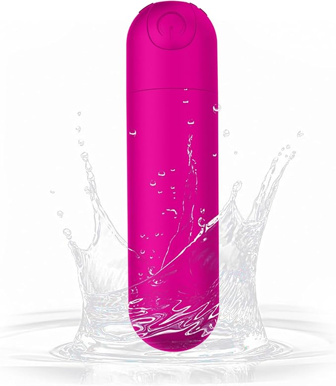 Handheld Electric Back Massager -10 Modes Mini Waterproof&Rechargeable Handheld Deep Tissue Neck(Rose)