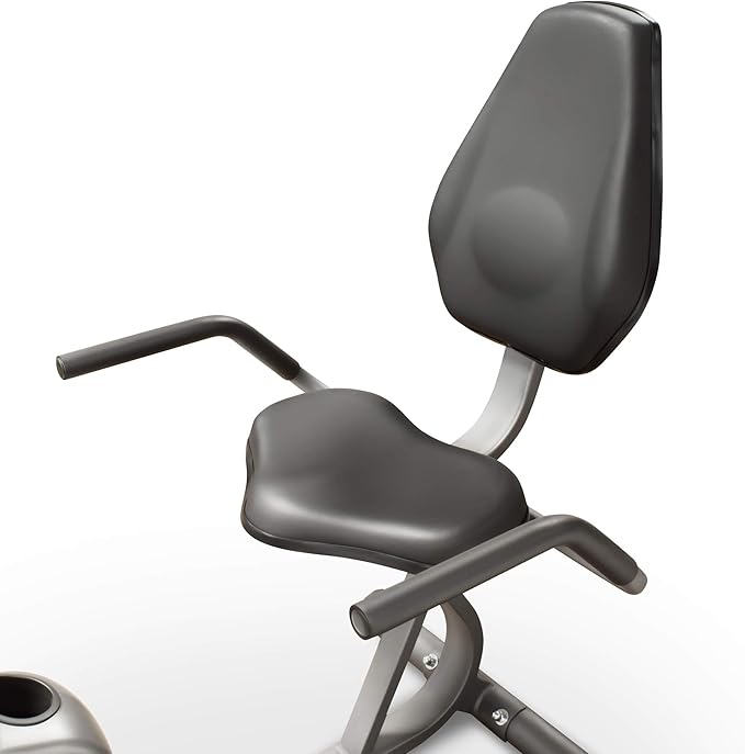Marcy Magnetic Recumbent Bike with Adjustable Resistance and Transport Wheels NS-716R, 11.00 x 22.00 x 31.00"