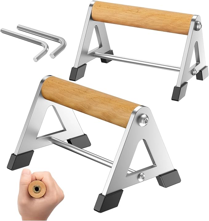 Push Up Stand, Pushup Handles for Strength Training, Heavy-duty Stainless Steel Push Up Bars Gym Exercise Equipment, Hold Up to 500lbs, 1 Pair