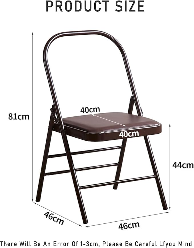 Yoga Chair,Foldable Pilates Chair,Soft Sponge Cushion,Easy to Carry and Store,for Indoor and Outdoor Yoga Studios(Color2)