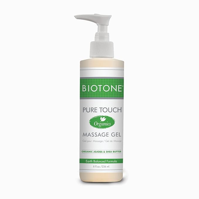 Biotone Pure Touch Organics Massage Gel, 8 Ounce