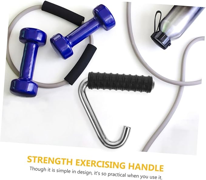 POPETPOP 2pcs Ergonomic Tension Rope Accessories Fitness Equipment Handles Gym Handles for Cables Strength Training Equipment
