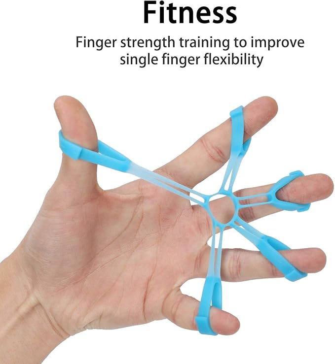 Fanwer Finger Strengthener & Finger Stretcher Hand Extensor Exerciser Set for Arthritis Carpal Tunnel Exercise to Improve Grips Performance for Elderly (3 Levels)