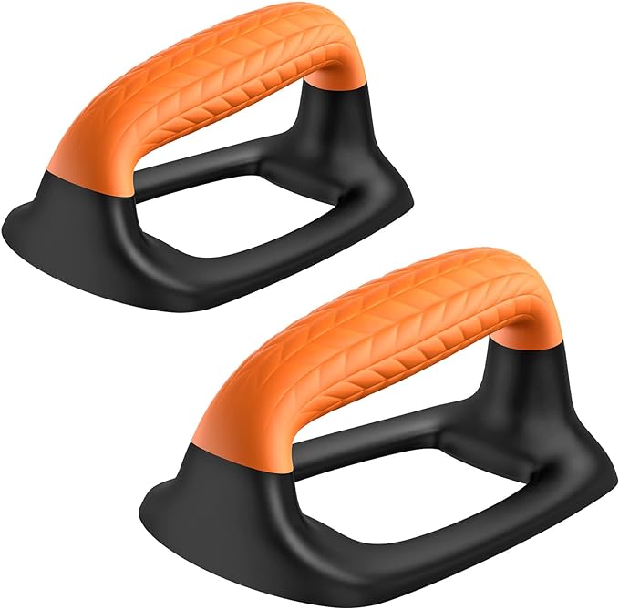 SELEWARE Push Up Bars Pushup Stands Handstand Bars, Soft Rubber Handle Provide Comfy Grip, Fit for Calisthenics, Fitness, Floor strength training, Stable and Sturdy Construction Support 500 lbs