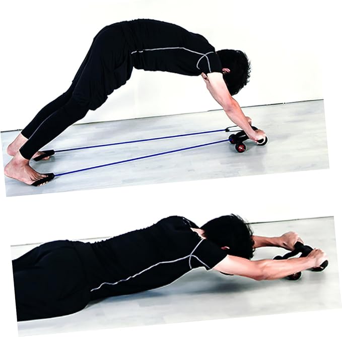 Toyvian Ab Wheel for Sit up Exercise Portable Abdominal Muscle Fitness Equipment Inner Thigh Workout Roller Push-ab Roller Machine