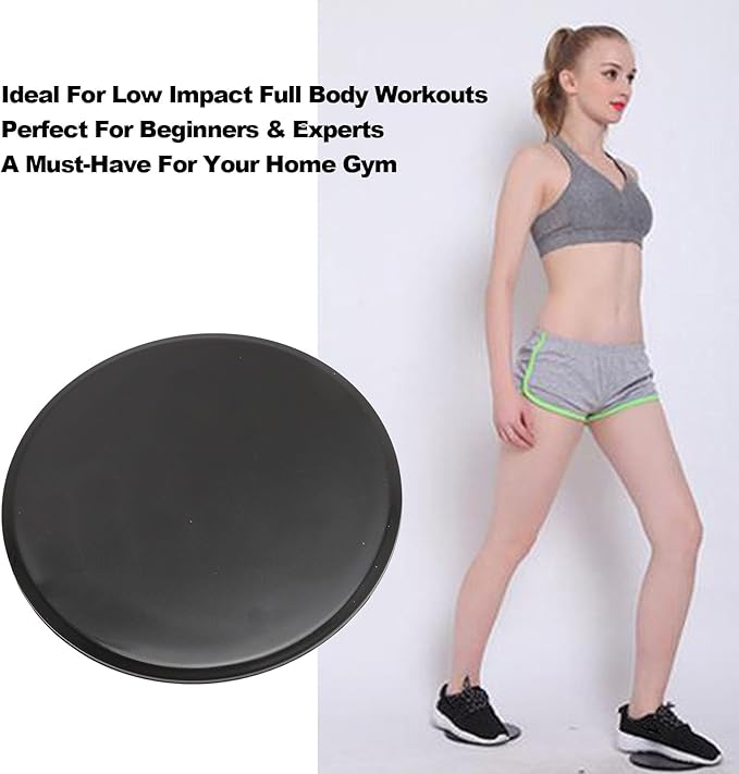 Exercise Core Sliders Discs Dual Sided Compact Portable Ab Workout Equipment for Home Gym Travel ABS 7 Inch 2 Pack