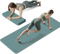 Foldable Fitness Yoga Mat | 2/5" (10MM) Extra Thick | SGS Certified Non-Slip TPE | 75x26" Extra Long-Wide | Portable & Easy Store | for Yoga, Pilates, Home Gym & Full-Body Workouts