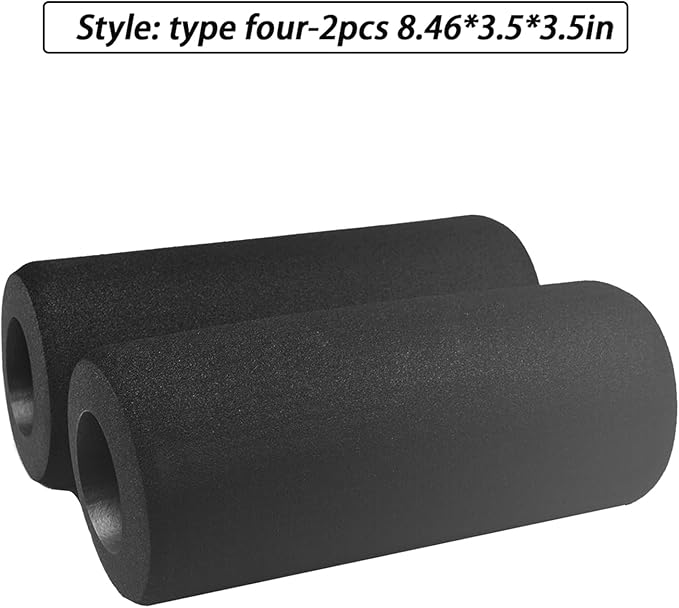 Foot Foam Pads (8.46 * 3.5 * 3.5in) Rollers Replacement, Buffer Leg Tube Sponge for Marcy Smith Cage Machine, Padding Cover for Home Gym System Part Accesories.