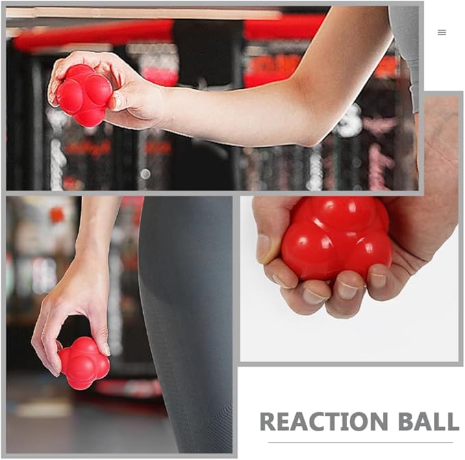 Milisten Hexagonal Reaction Training Ball Reaction Sphere for Baseball Football Soccer Hockey for Hand-Eye Coordination