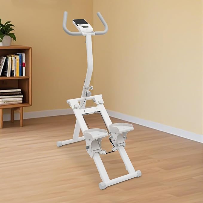 Home Climbing Stepper Machine, Foldable Stepper with Digital Monitor 3 Resistance Levels and 264LBS Capacity for Full Body Workout at Home Gym