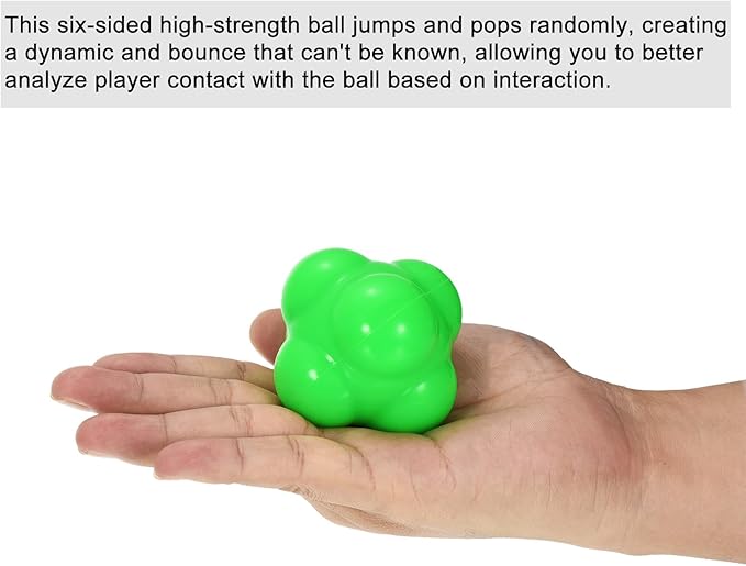 PATIKIL Reaction Balls Agility Trainer, Silicone Bounce Balls for Baseball Hand-Eye Coordination Reaction Training, Speed Reflex