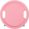 Four-wheel Abdominal Exercise Wheel Board with Silent Rolling Core Training Plate, Pink Fitness Ab Roller for Home Strength and Muscle Sculpting