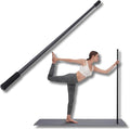 Dpofirs 5ft Yoga Stretching Stick, Adjustable Steel Exercise Pole with Foam Handles for Mobility & Balance Training